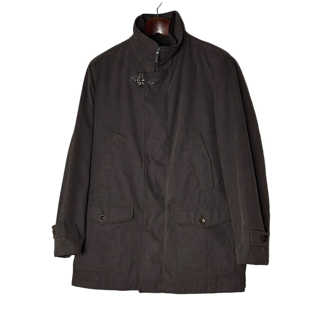 Mabrun Men's Dark Brown Outdoor Winter Coat - Made in Italy
